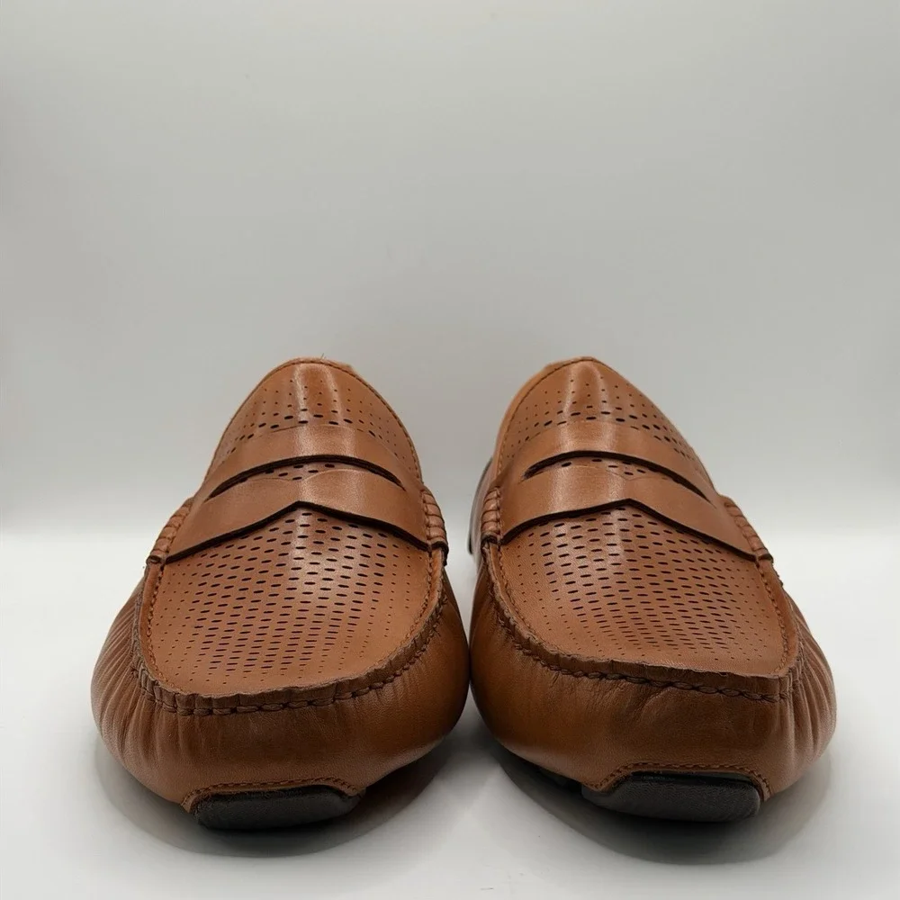 Cole Haan Howland Driving Penny Loafer Men's Size 10 Tan Brown New in Box